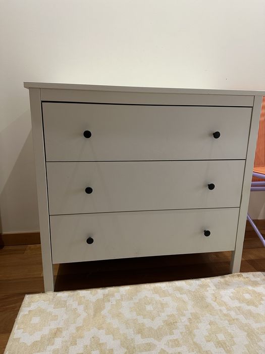Comoda 3 gavetas branco