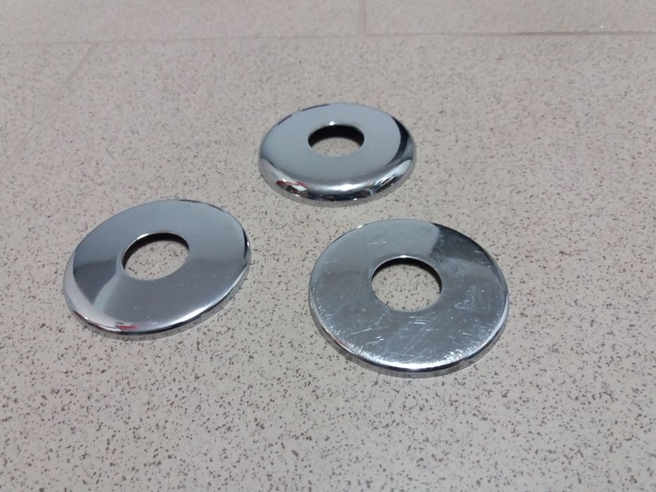 rozeta chrom metal rura fi21mm 3szt OKAZJA
