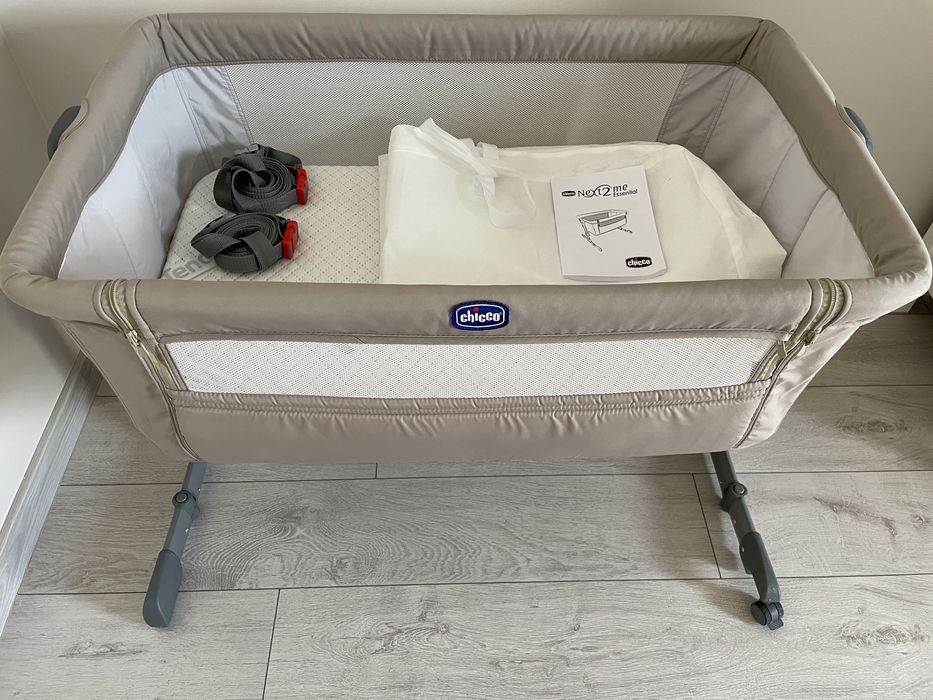 Łóżeczko dostawne dostawka Chicco Next 2 Me Essential beżowe (Dune)