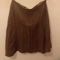 spódnica trapezowa, bawełniana, 42 cm