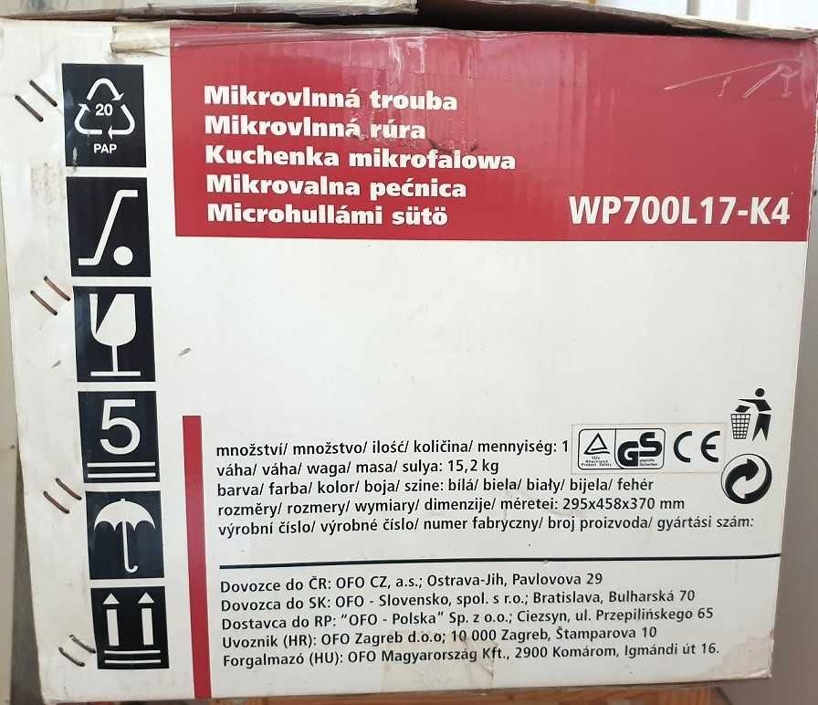 Kuchenka mikrofalowa Homefriend 17 litrów