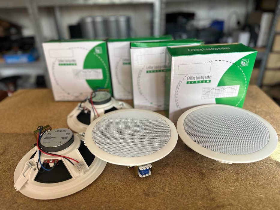 Фоновая озвучка кафе бара тогрового зала  усь и колонки 4 шт