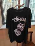 Męska czarna koszulka Stussy Summer Casual, rozmiar XL