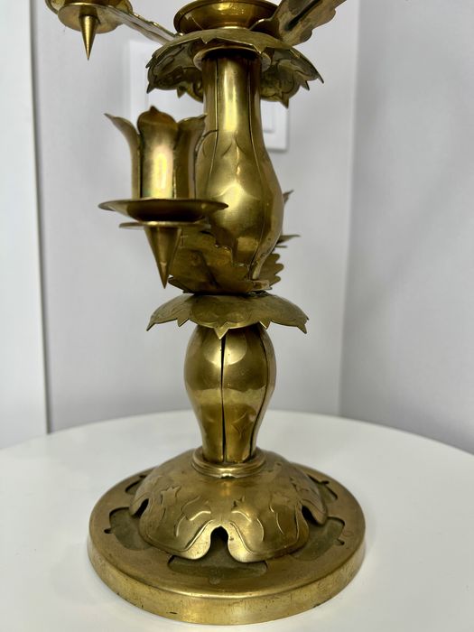 Подсвечник латунь канделябр декор