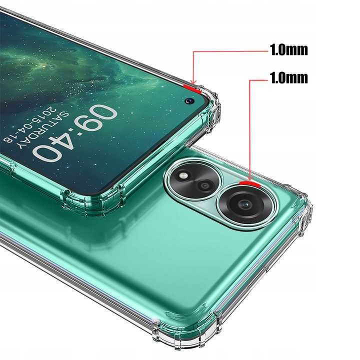 Etui Anti-Shock do Oppo A58 4G / A78 4G + Szkło Hartowane