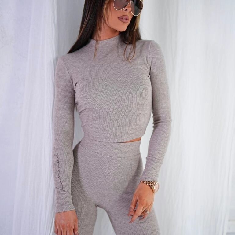 Komplet La Manuel Minimal XS S M beżowy czarny pudrowy