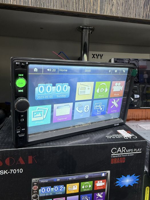 Автомагнитола 2DIN Podofo 7010B Сенсорный экран Bluetooth