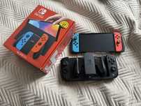 Switch OLED + nitro deck. Stan BDB!