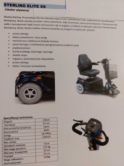 Skuter inwalidzki dla seniora