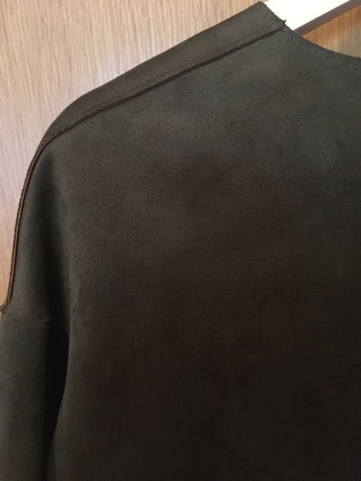 Casaco camurça verde seco/laranja LXL