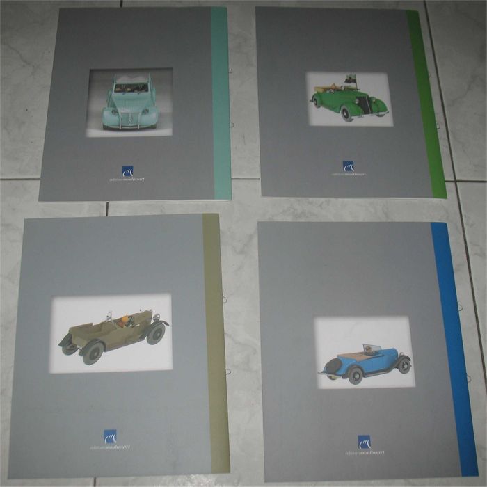 Lote de 4 Fascículos - Les Voitures de Tintin (1/24)