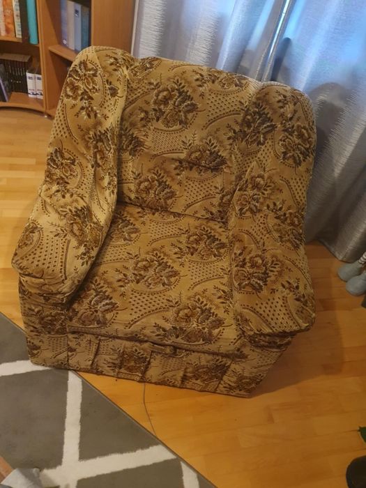 Fotel duży z szufladą