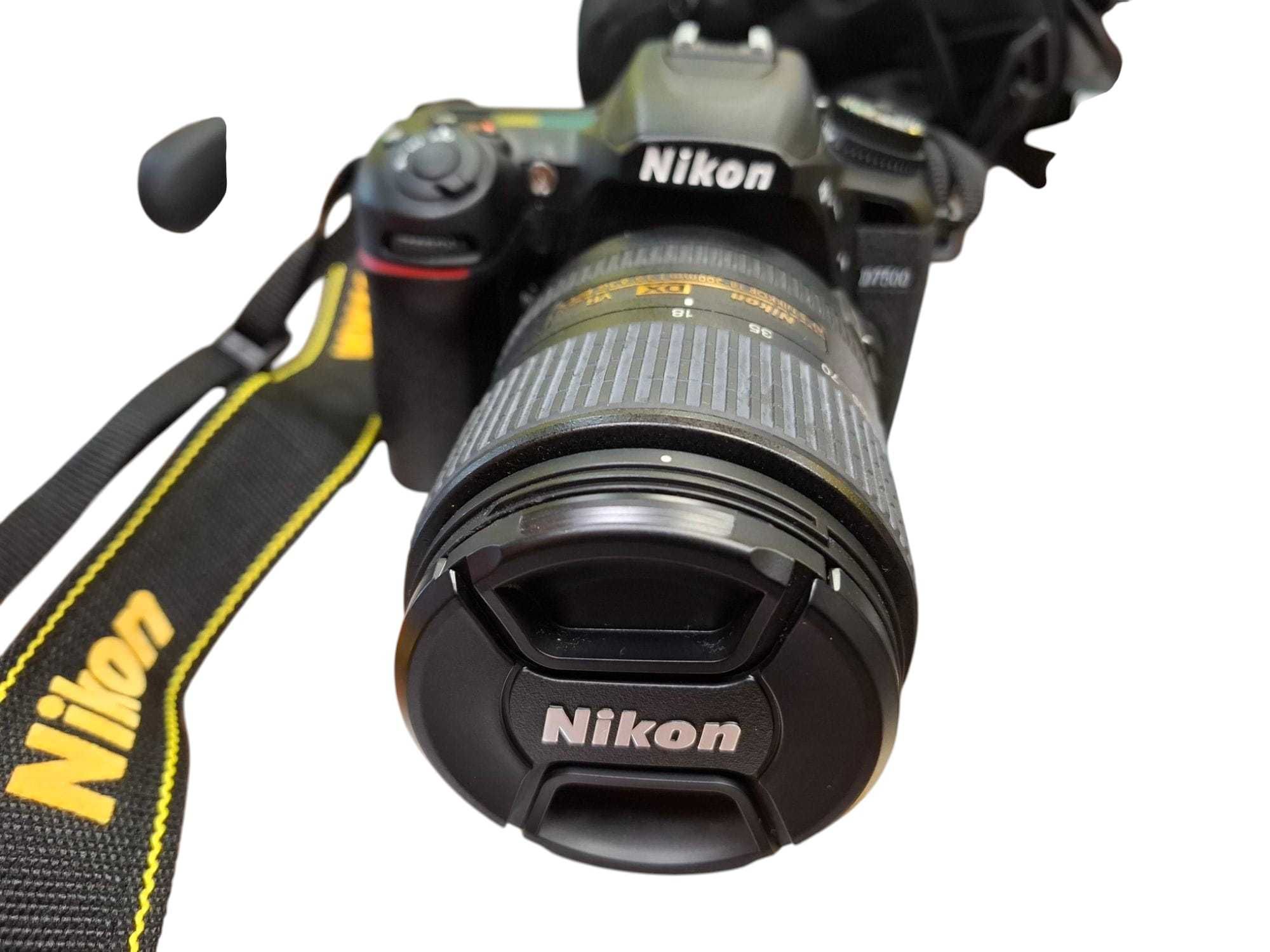 Lustrzanka Nikon D7500 + obiektyw Przebieg 130 zdjęć