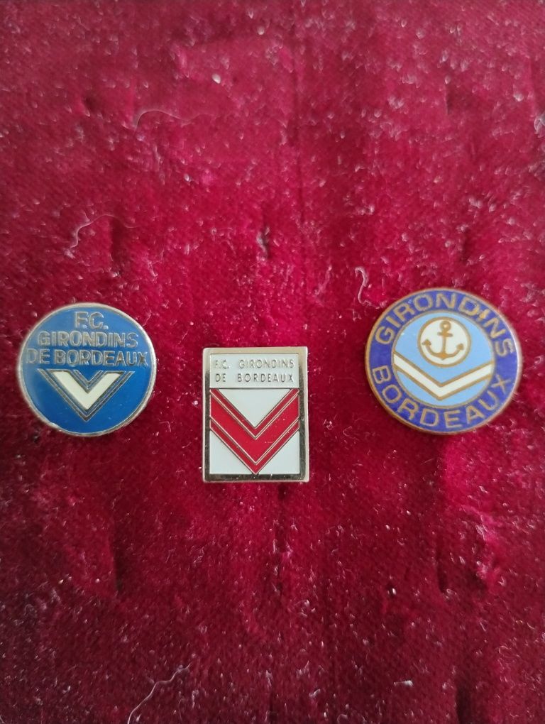 FC GIRONDINS DE BORDEAUX - zestaw przypinek - wpinki piny znaczki pins