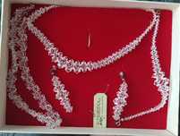 Zestaw biżuterii ślubnej kryształy Swarovski Elements Tigridia