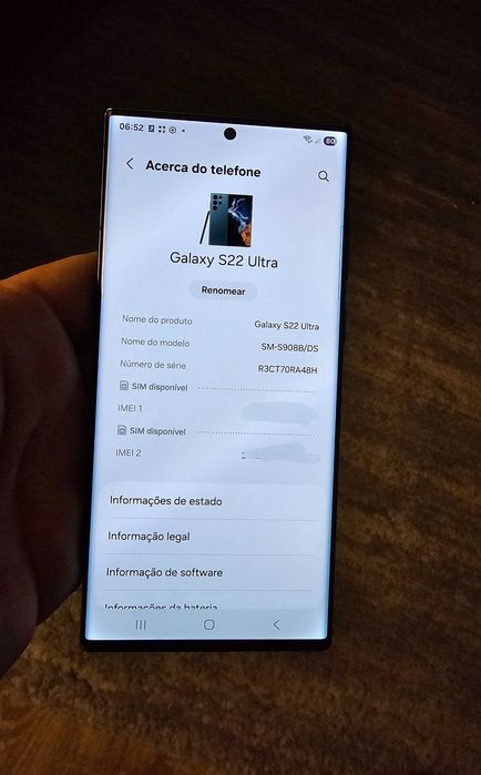 Samsung S22 Ultra 512gb.  Muito bom
