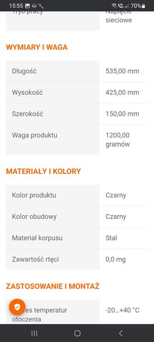 Żyrandol  na 6 żarówek czarny loft