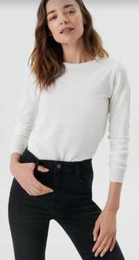 Biały sweterek XL biały sweter