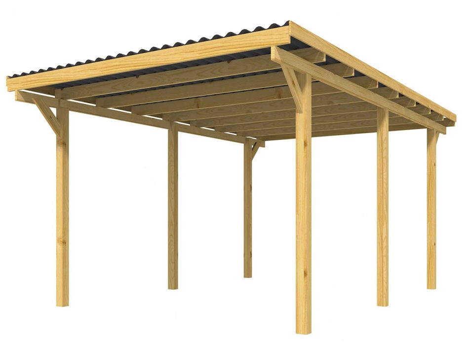 WIATA GARAŻOWA 300x500cm Carport - Płyta PVC