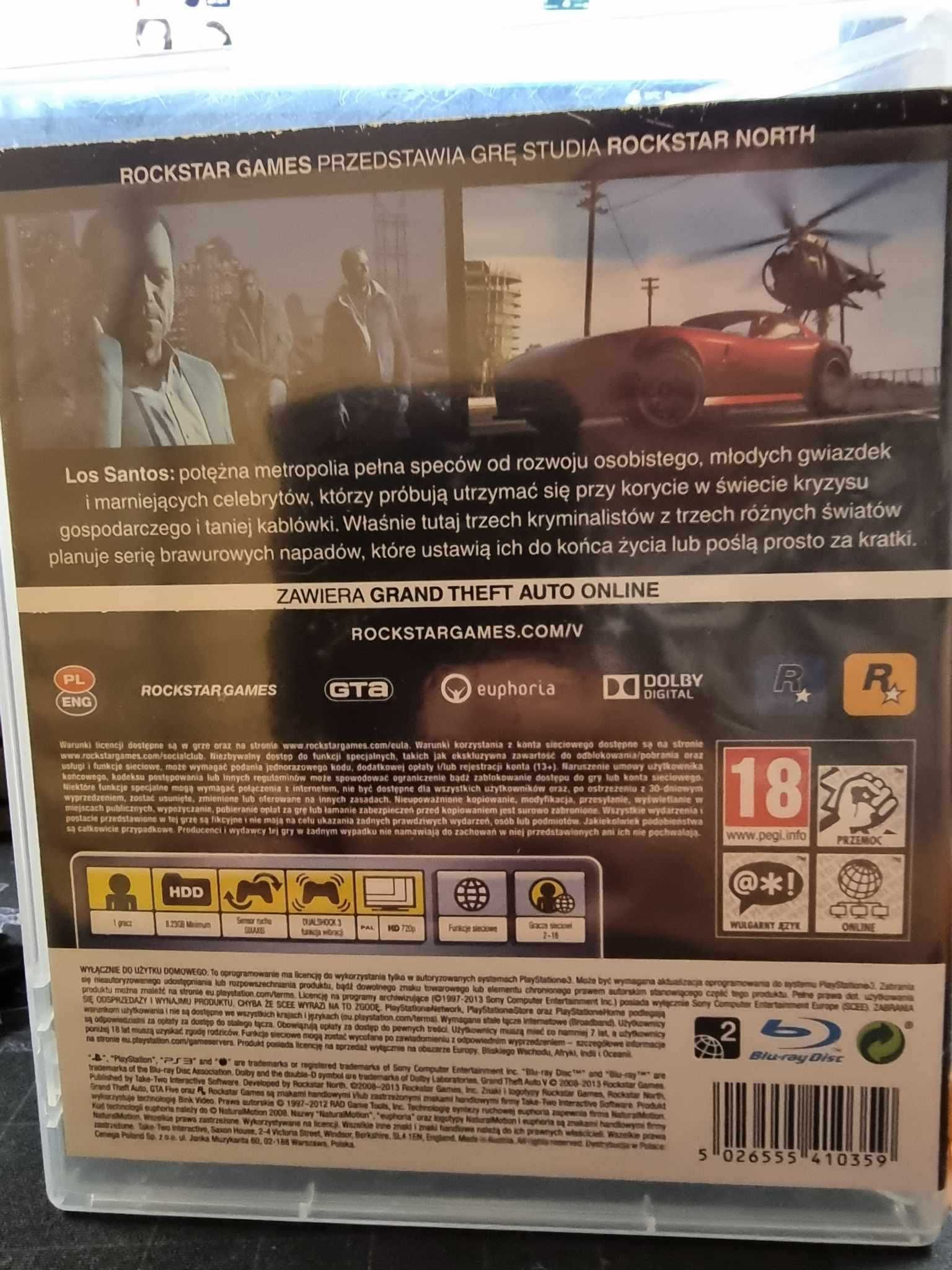 Grand Theft Auto V PS3, Sklep Wysyłka Wymiana