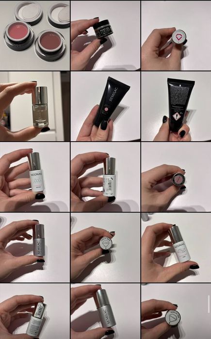 zestaw do robienia paznokci(manicure hybrydowy) semilac +półka w zesta