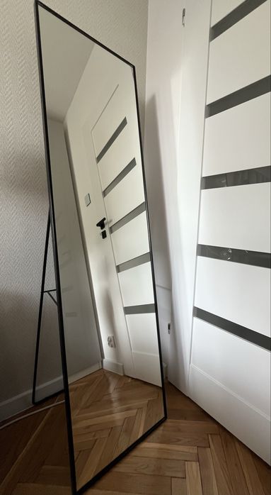Lustro czarne IKEA KARMSUND 40x160cm
