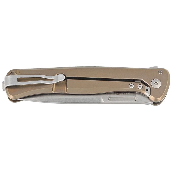 Nóż składany LionSteel Skinny Bronze Titanium/Gold Dark Matter Carbon