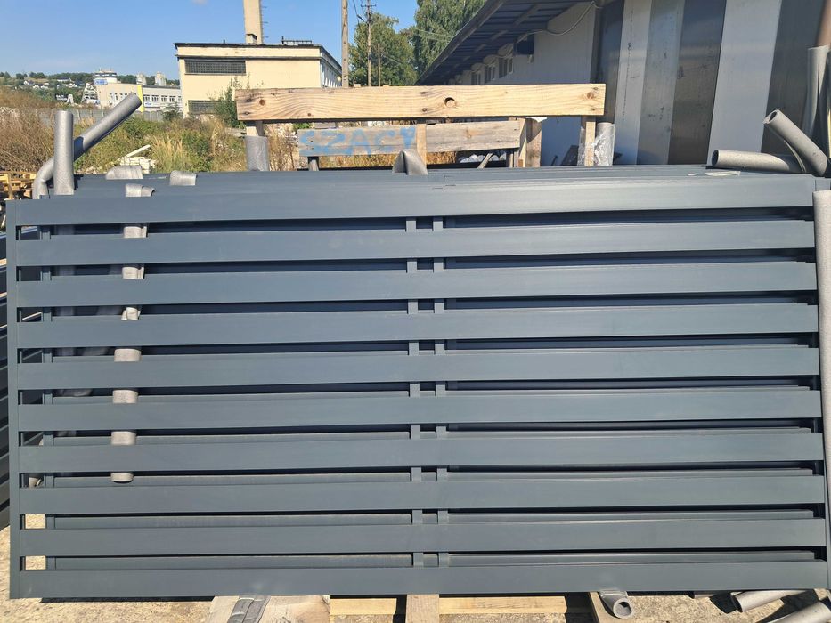 24 przęsła ogrodzenia aluminiowego NU - Euro Fences Polski producent