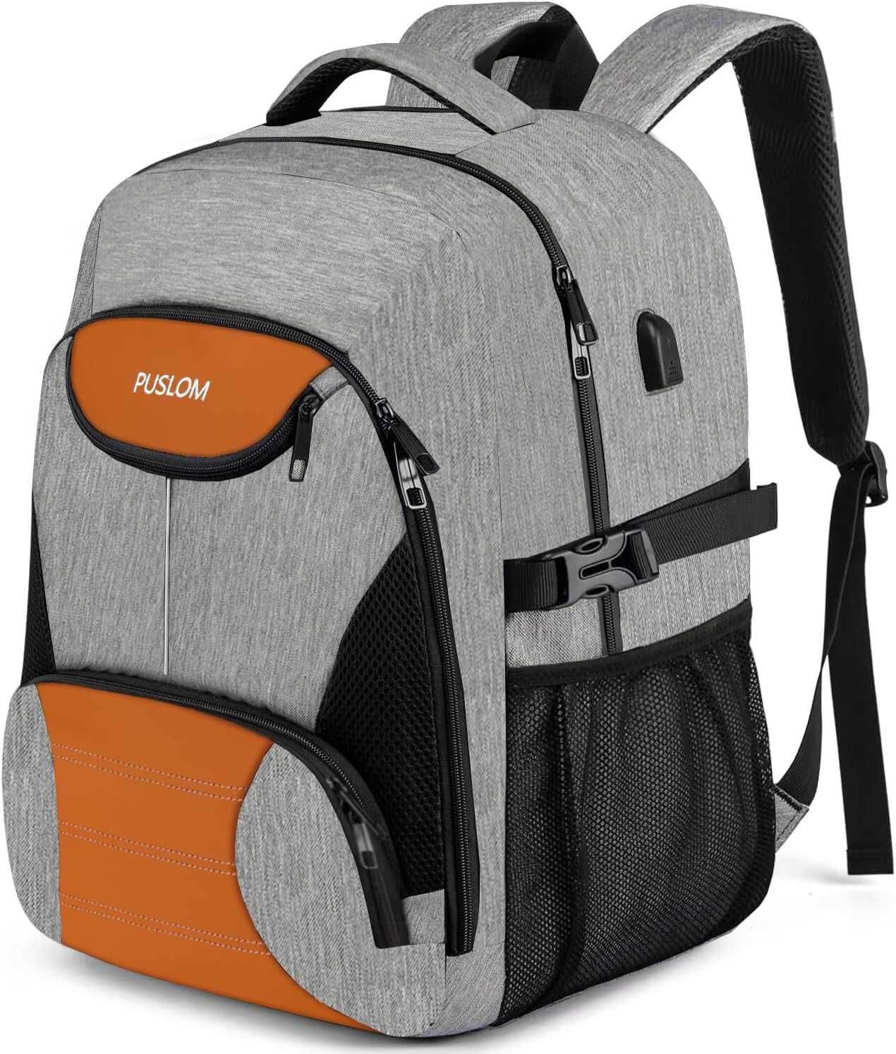 mochila Grande p computador portátil ate 17.3", c porta USB