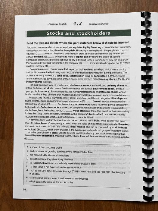 Financial English with financial glossary Book 2nd Edition