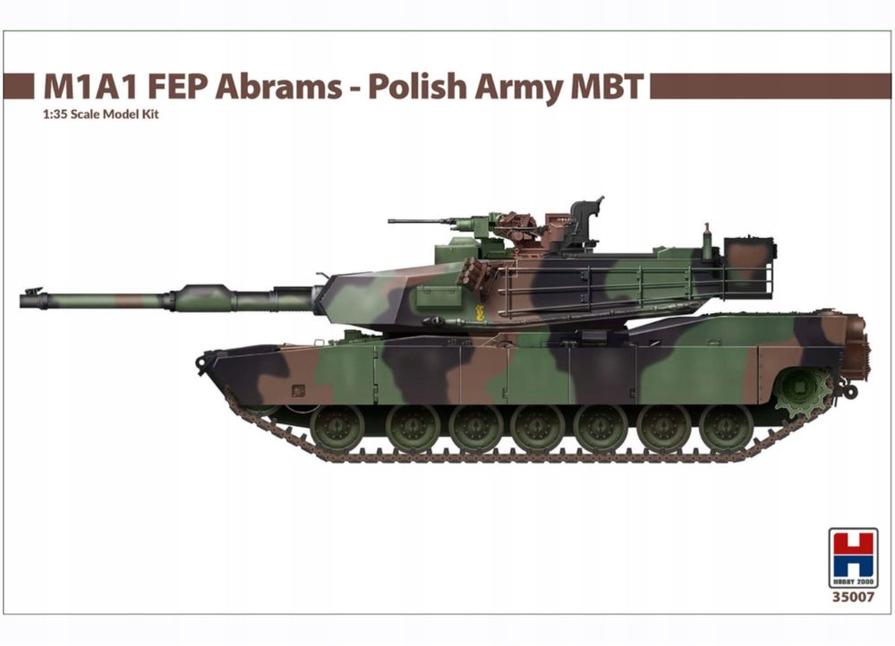 Czołg M1A1 FEP Abrams Polish Army MBT model 35007 Hobby 2000