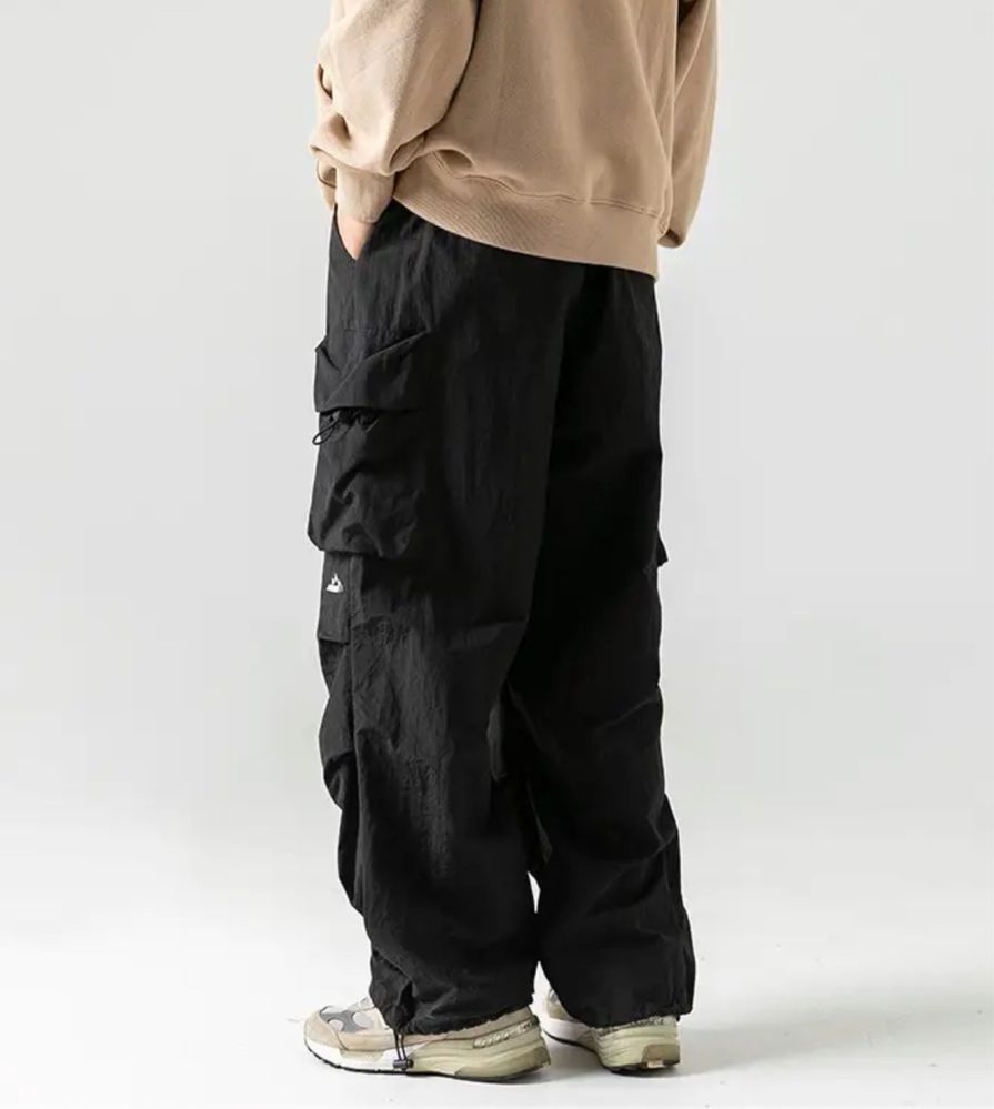 Летние карго штаны Cargo Gore-Tex Карго на утяжках парашюты оверсайз