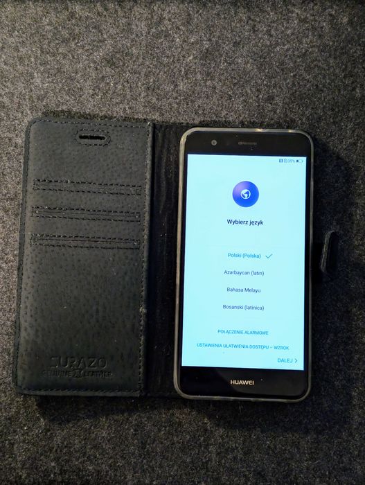 Huawei P10 lite 3/32 czarny + pudełko, ładowarka, etui Surazo
