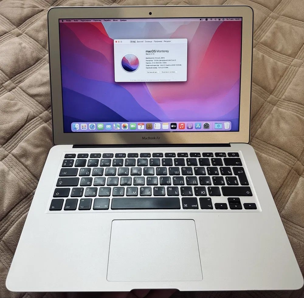 Apple MacBook МакБук Air 13” 2017 (i5, 8gb, 128)A1466