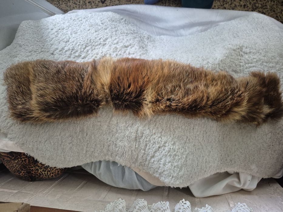 Мех лисы, воротник, опушка