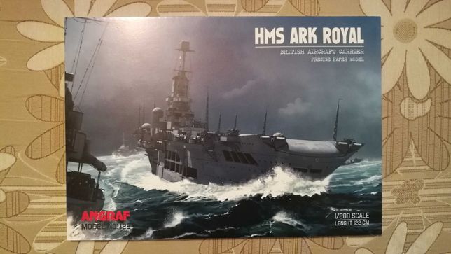 Model kartonowy Ark Royal Angraf (offset)