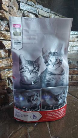 Корм Purina Pro Plan (ПроПлан) Kitten для котят 1,5 кг+2пауча