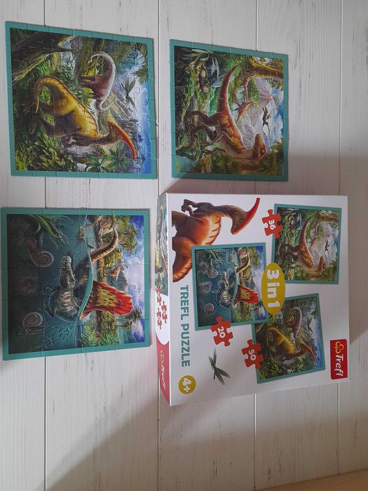 Puzzle 3w1 dinozaury TREFL