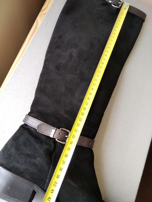 Замшеві чоботи демісезонні Mally Італія натуральна шкіра замша