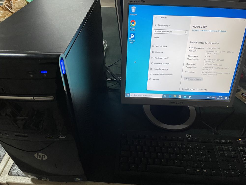 Vendo computador completo HP