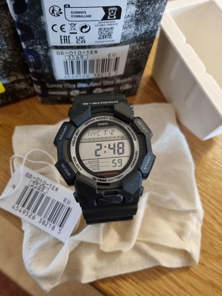 Casio G-Shock GD-010-1ER Nowy Czarny