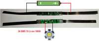 3 шт BMS 1S плата захисту LI-ion акумулятора 18650/21700 та ін.
