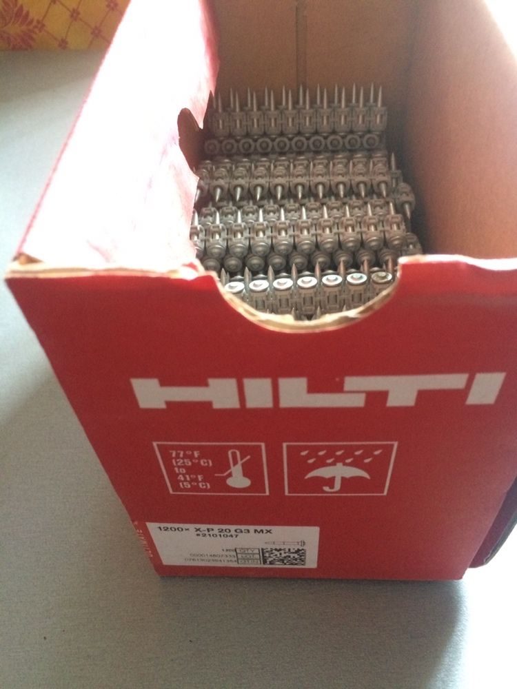 Гвозди Hilti XS14 та G3MX;Gx120. Цвяхи хілті
