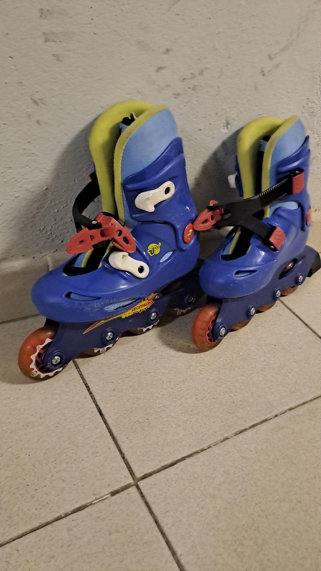 Patins em linha unisexo tamanho 28