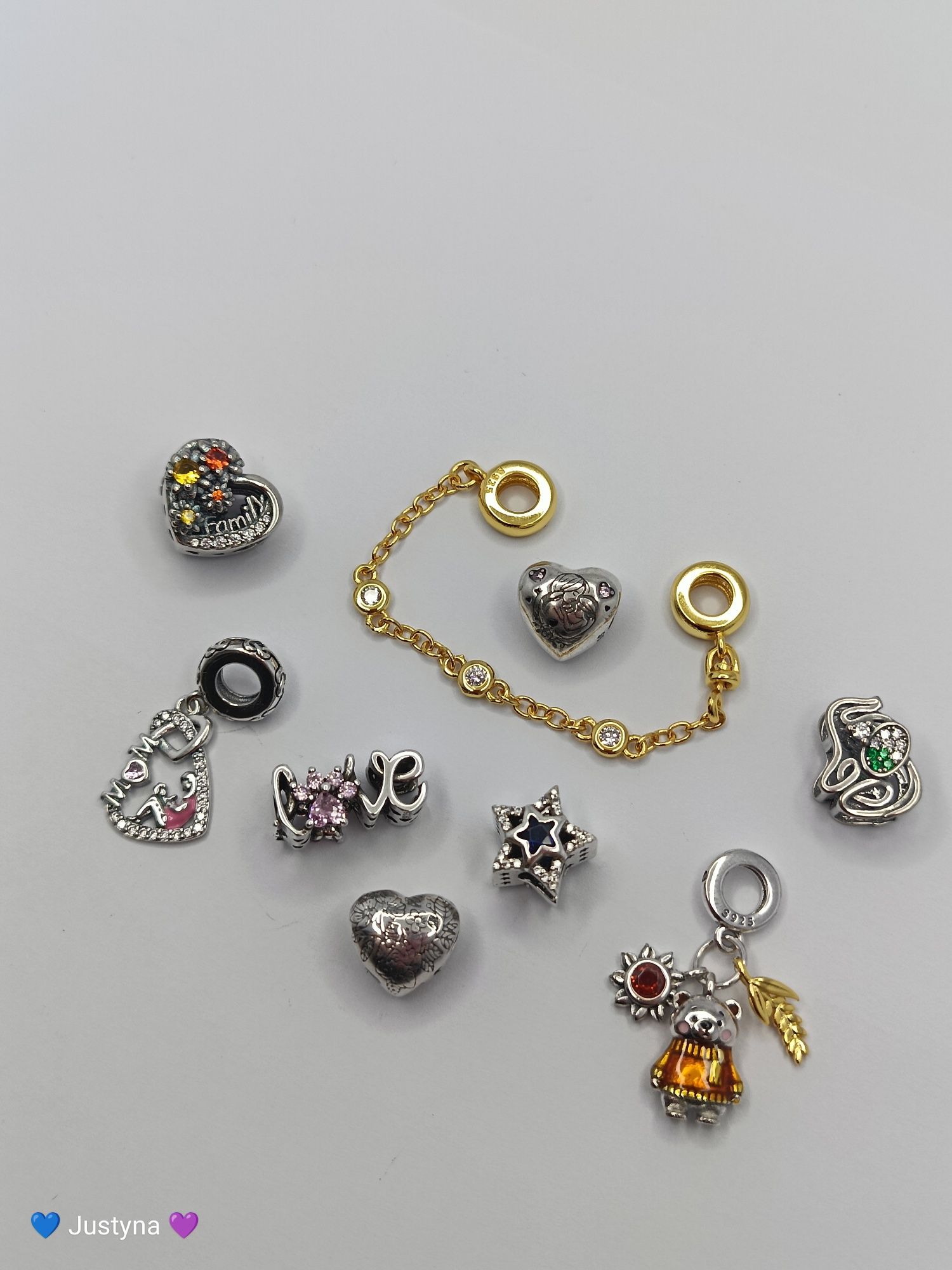 Nowy charms wykonany ze srebra próby 925