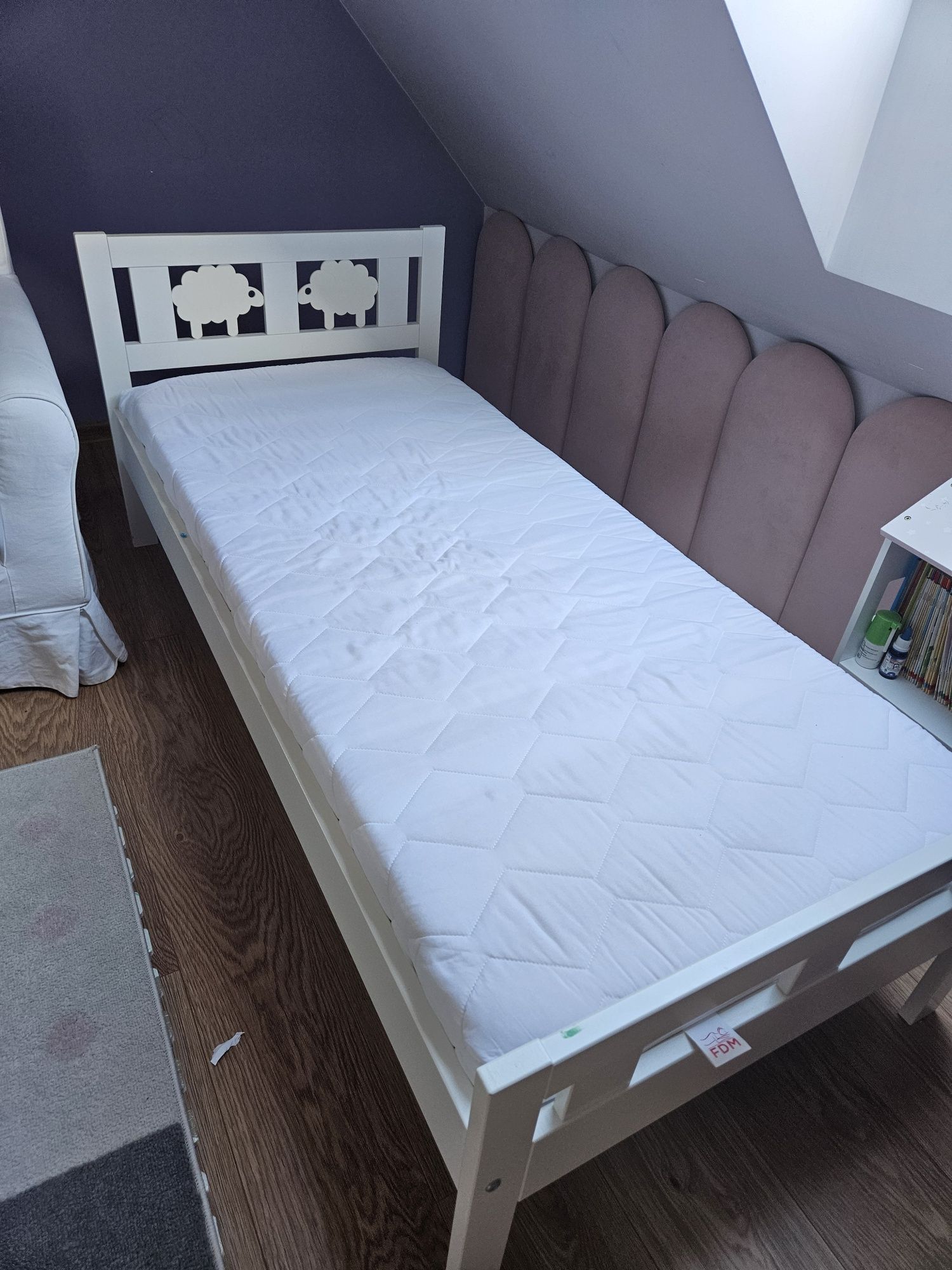 Łóżko dziecięce Ikea Sultan Lade 70x160 z materacem