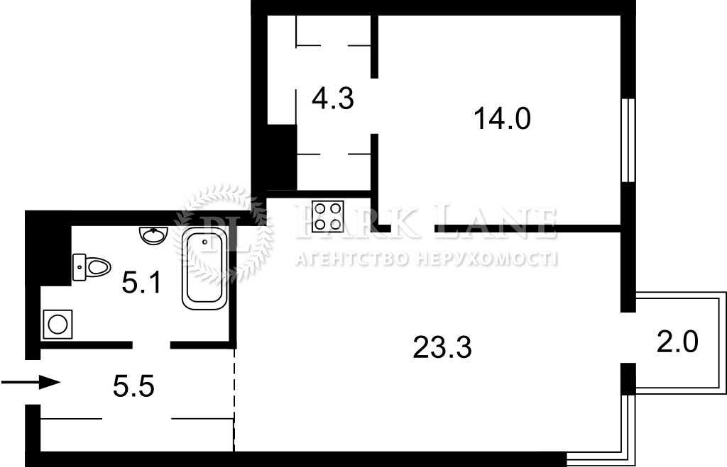 Продаж 2К. ЖК TRIIINITY, М. Либідська, Палац Україна