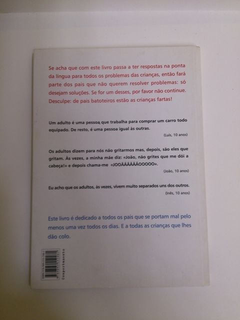 Livro de Reclamações das Crianças.