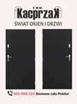 Drzwi KACPRZAK 90x200 Drzwi Zewnętrzne Swing Antracyt