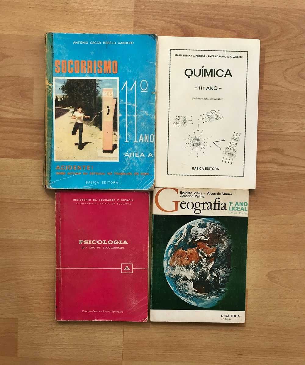Livros escolares antigos anos 70 e 80